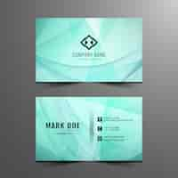 Free vector modern stylish business card design