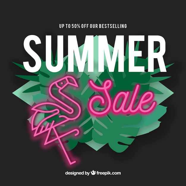 Modern summer sale background