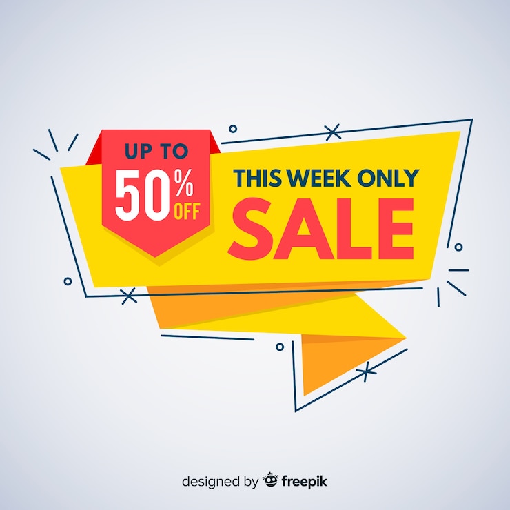 Free Vector modern super sale composition