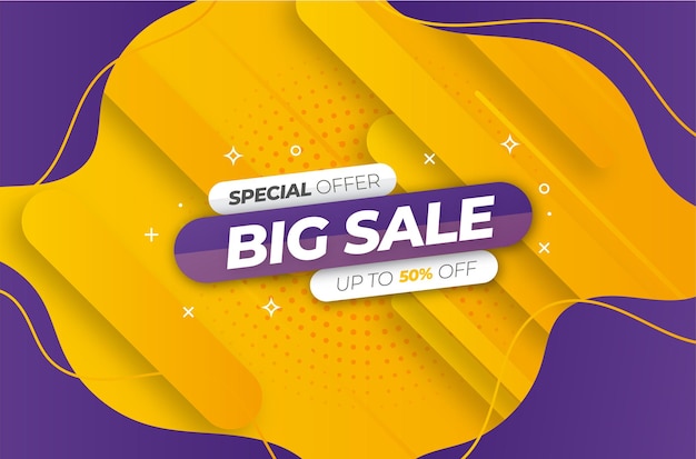 Modern Super Sale with Colorful Design Template