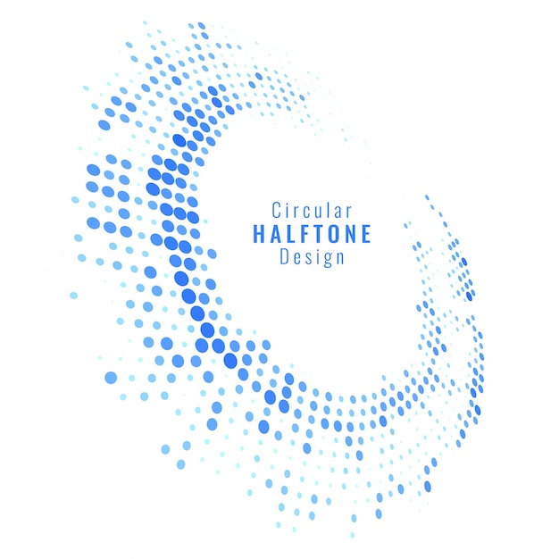 Modern swirl halftone design background