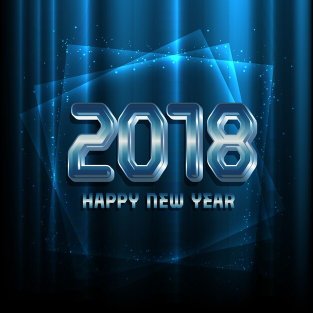 Modern tech Happy New Year background 