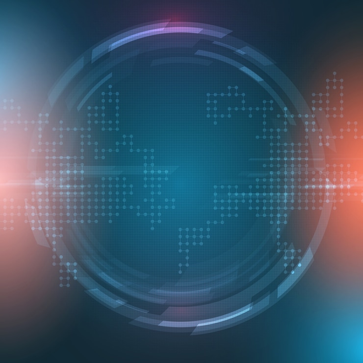 Free Vector modern techno background
