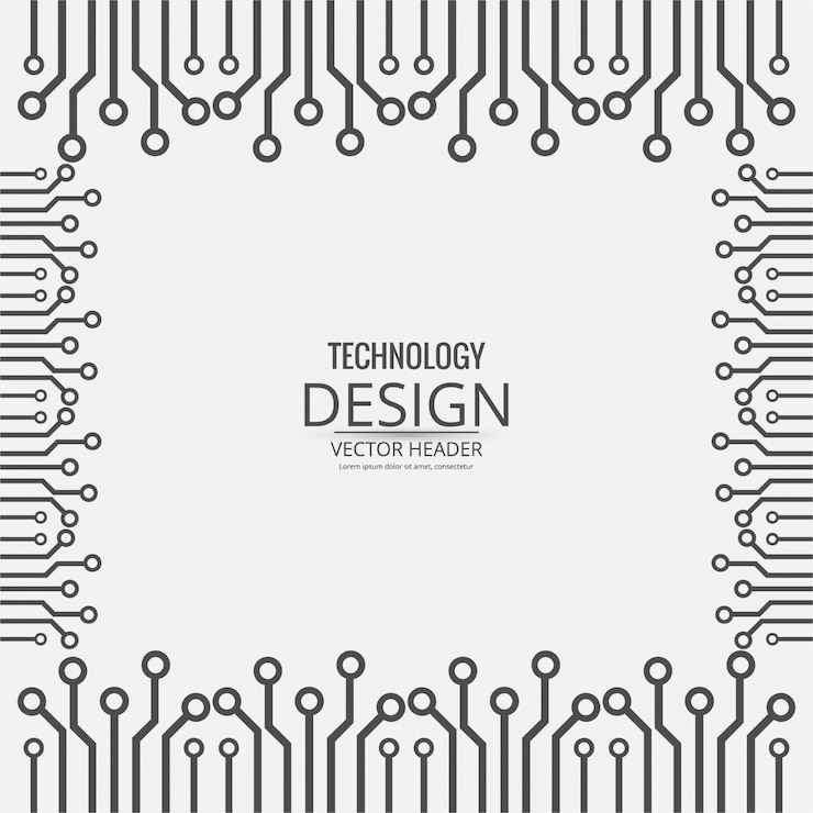 Free Vector modern technology background with pattern