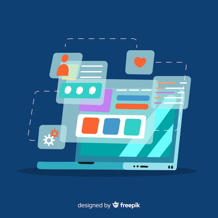 Free Vector modern technology composition