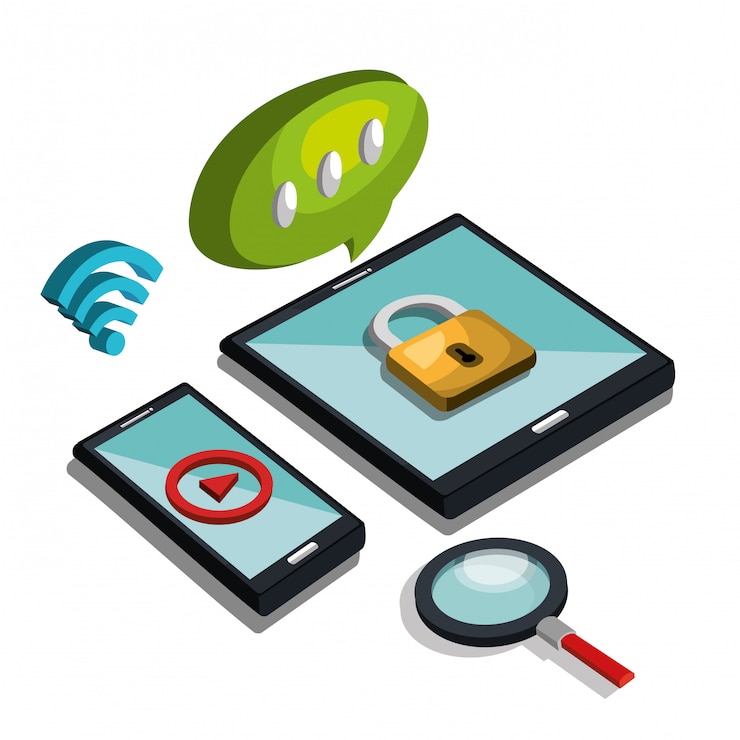 Free Vector modern technology illustration 