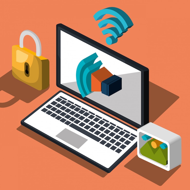 Free Vector modern technology illustration 
