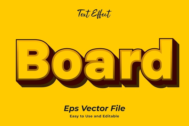 Modern text effect board editable and easy to use premium vector