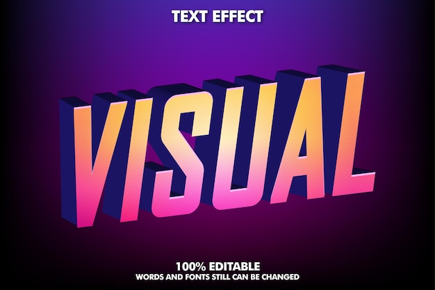 Free vector modern text effect for modern culture design