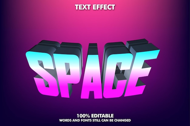 Free vector modern text effect for modern culture