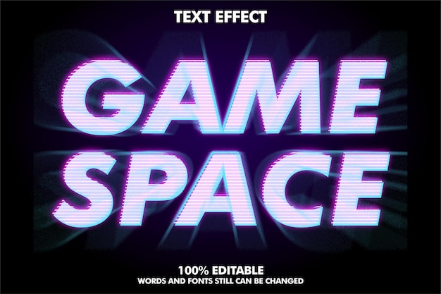 Modern text effect with zoom effect