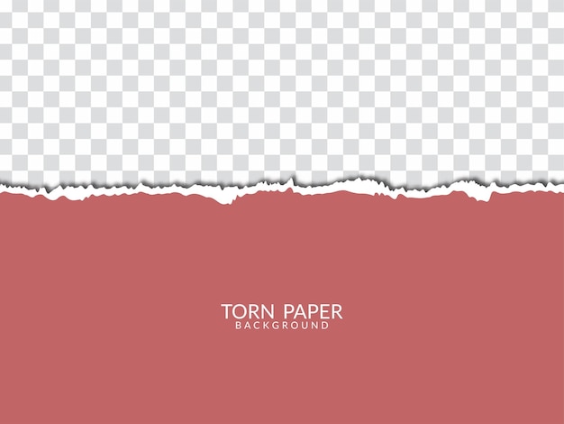 Modern torn paper style transparent background vector