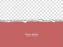 Free vector modern torn paper style transparent background vector