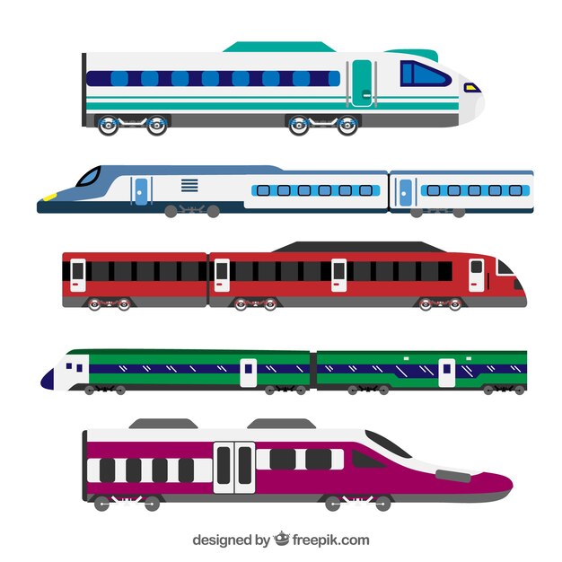 Modern train collection