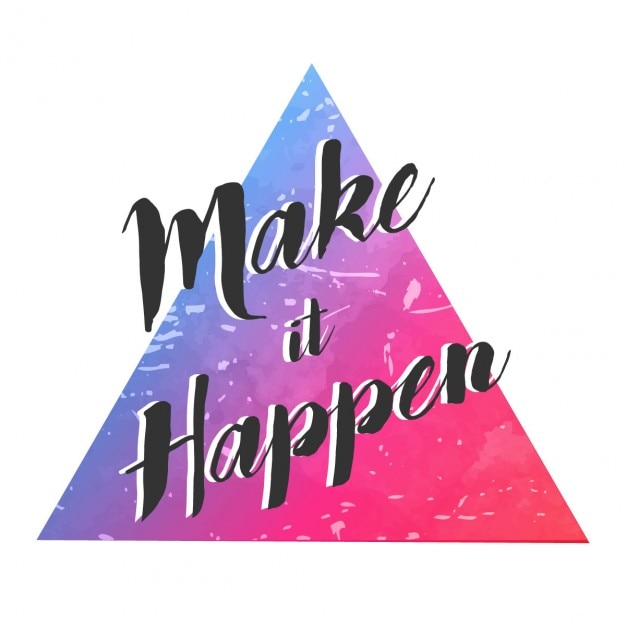 मुफ़्त वेक्टर modern triangle with quote