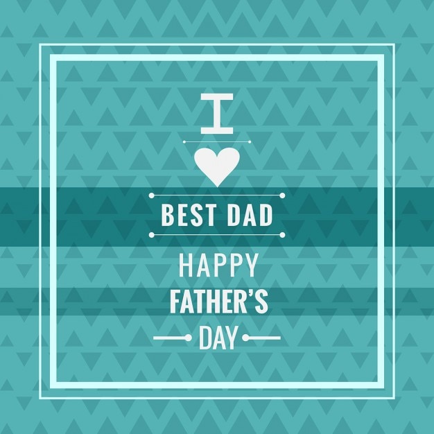 Free vector modern turquoise fathers day background