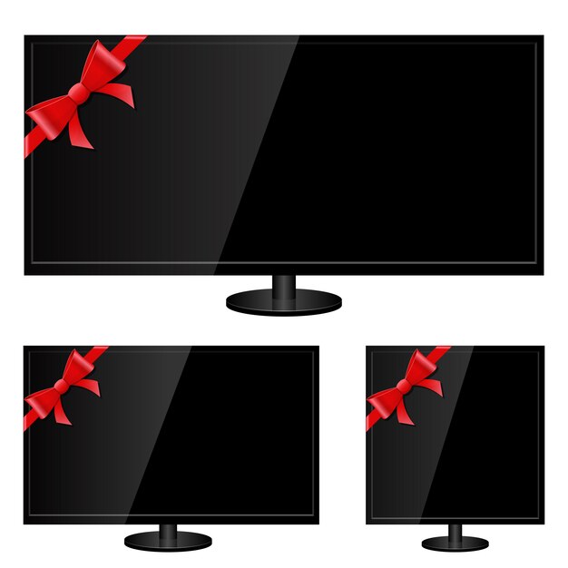 プレミアムベクター Hdテレビイラスト