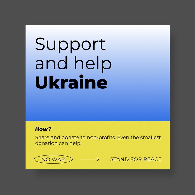 modern ukraine help instagram post