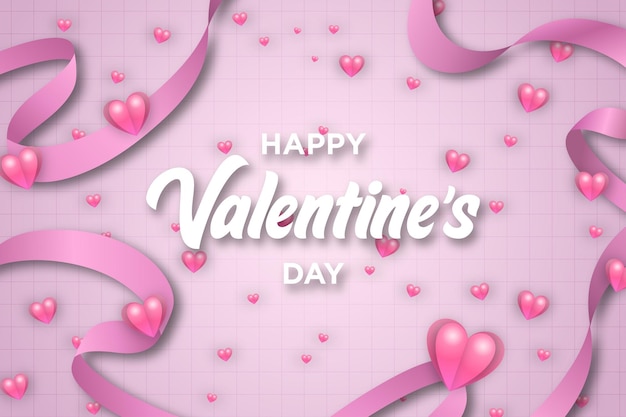 Free vector modern valentines day background