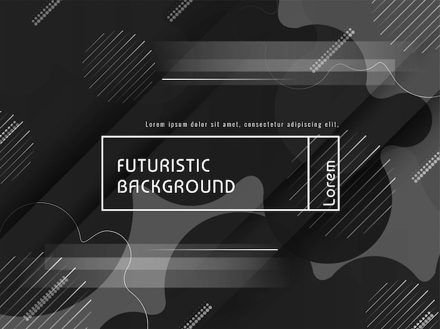 Modern vector futuristic grey background design