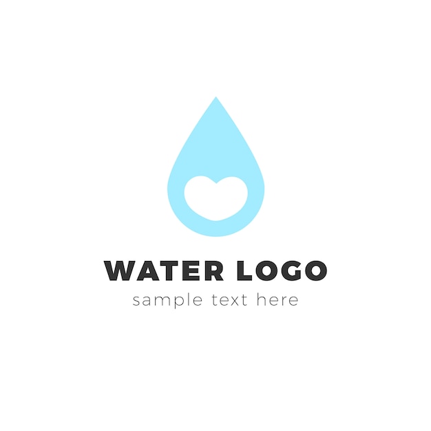 Modern water logo