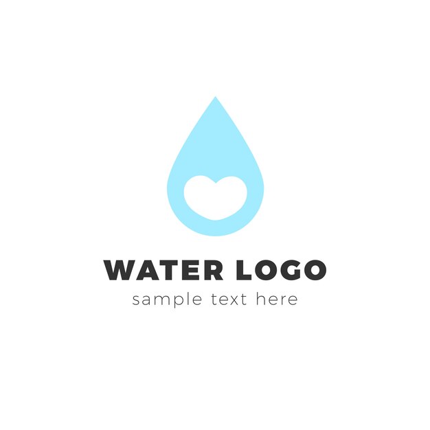 Modern water logo