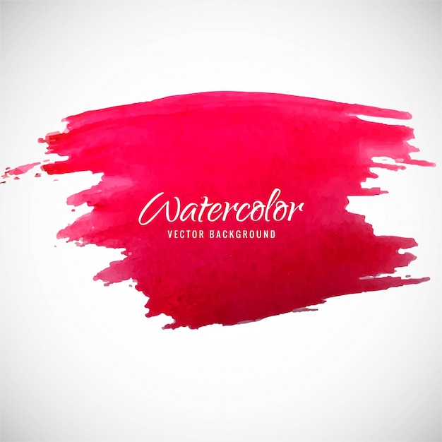 Modern watercolor background, red color