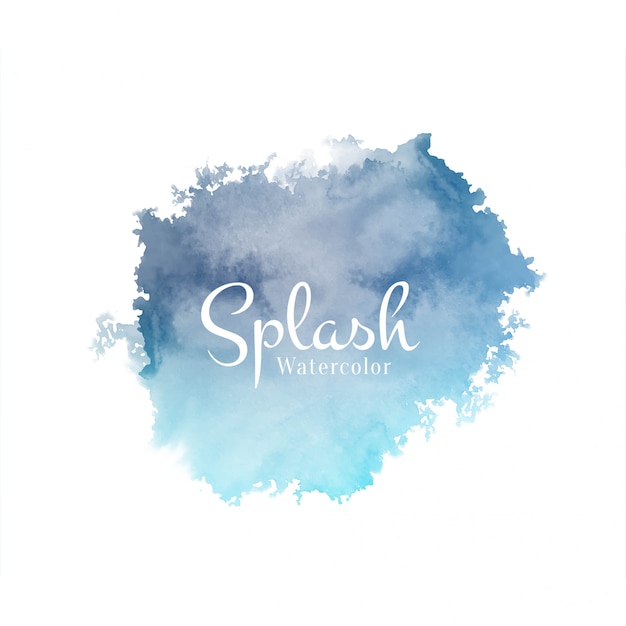 Modern watercolor splash soft