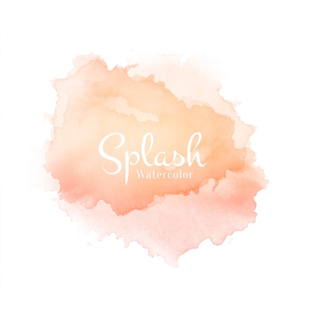 Free vector modern watercolor splash soft