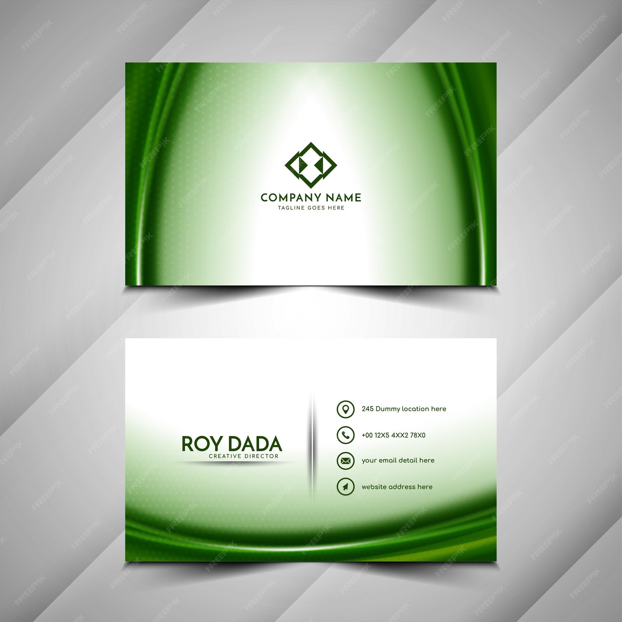 Green Business Card Background - Free Download on Freepik