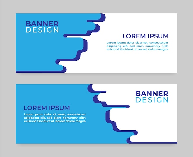 Modern web banner template