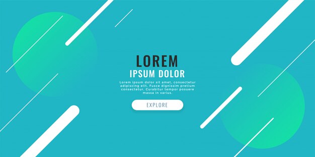 Modern web banner with diagonal lines background