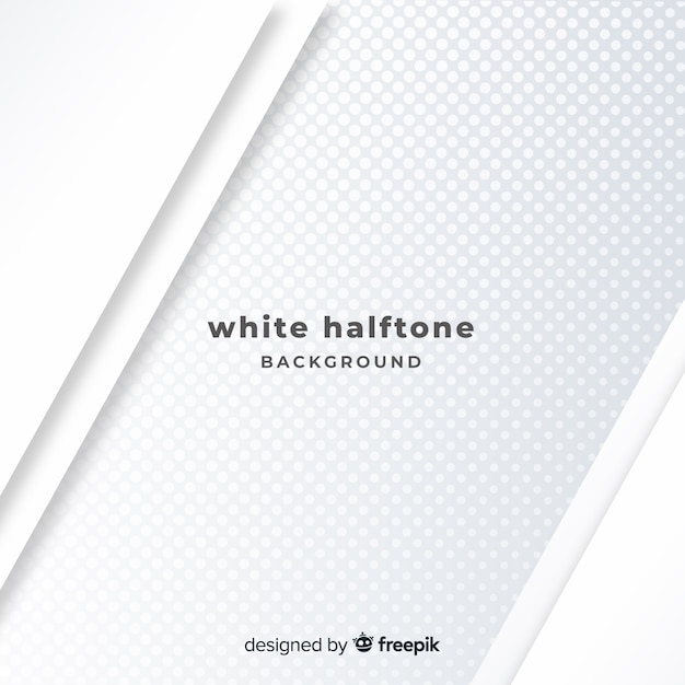 Modern white background with halftone design