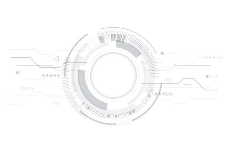 Free Vector modern white technology wallpaper