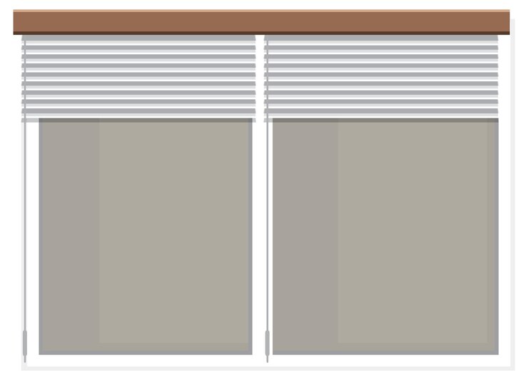 Free Vector modern window blinds illustration