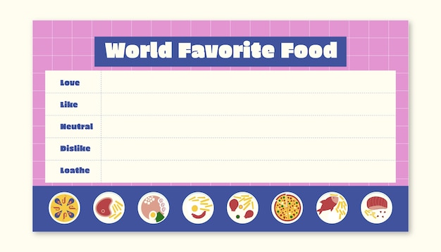 modern world favorite food landscape tier list