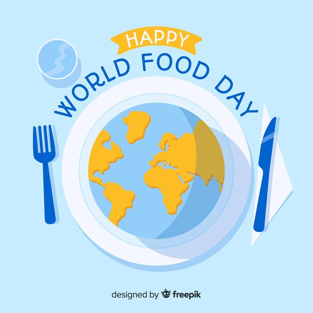 Modern world food day background concept