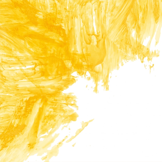 Free vector modern yellow watercolor background