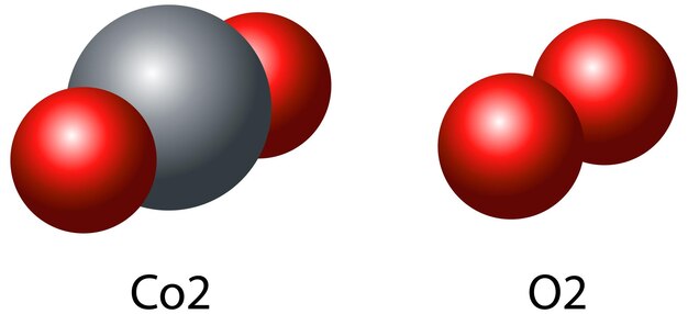 Фото молекулы углекислого газа Carbon Dioxide Molecule Vectors & Illustrations for Free Download