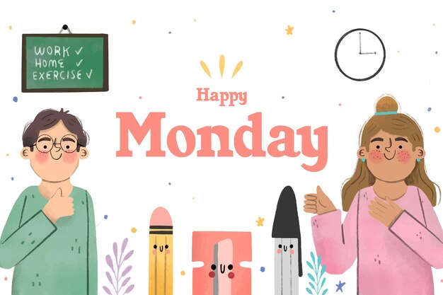 Free Vector monday - background