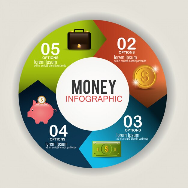 Money and Business design.