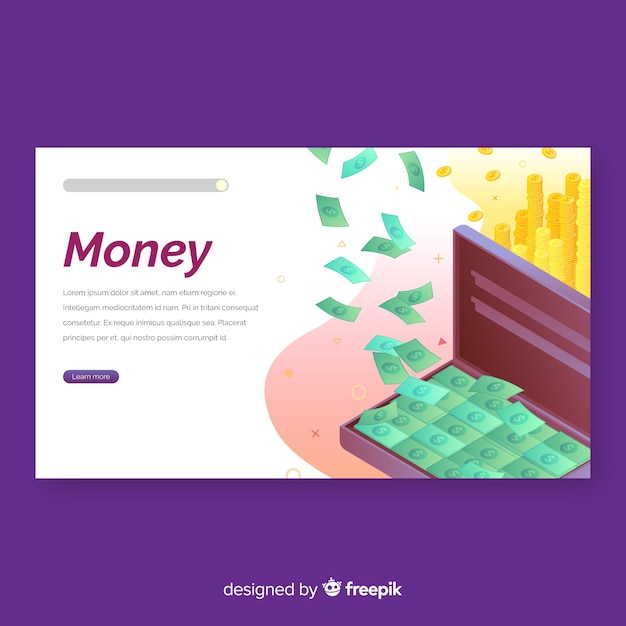 Money landing page