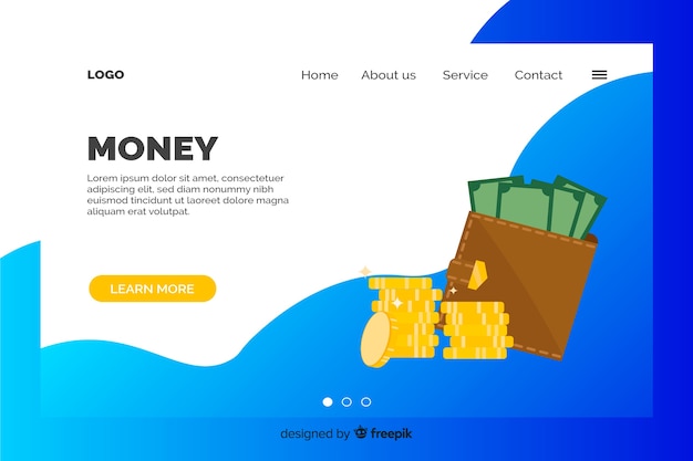 Money landing page