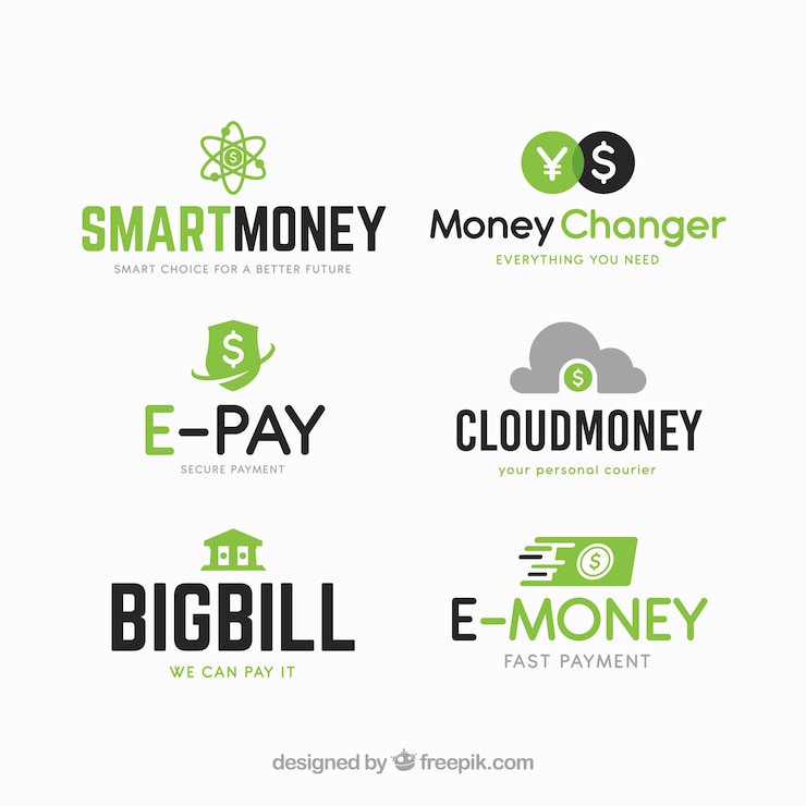 Free Vector money logo for companies 
