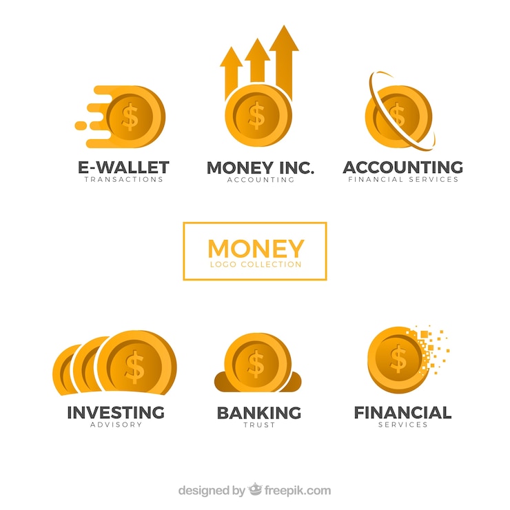 Free Vector money logos collection for companies