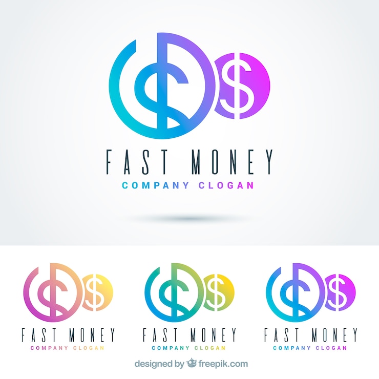 Free Vector money logos collection for companies