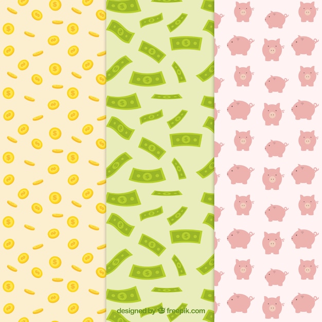 Free vector money pattern