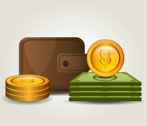 Free vector money savings and business design