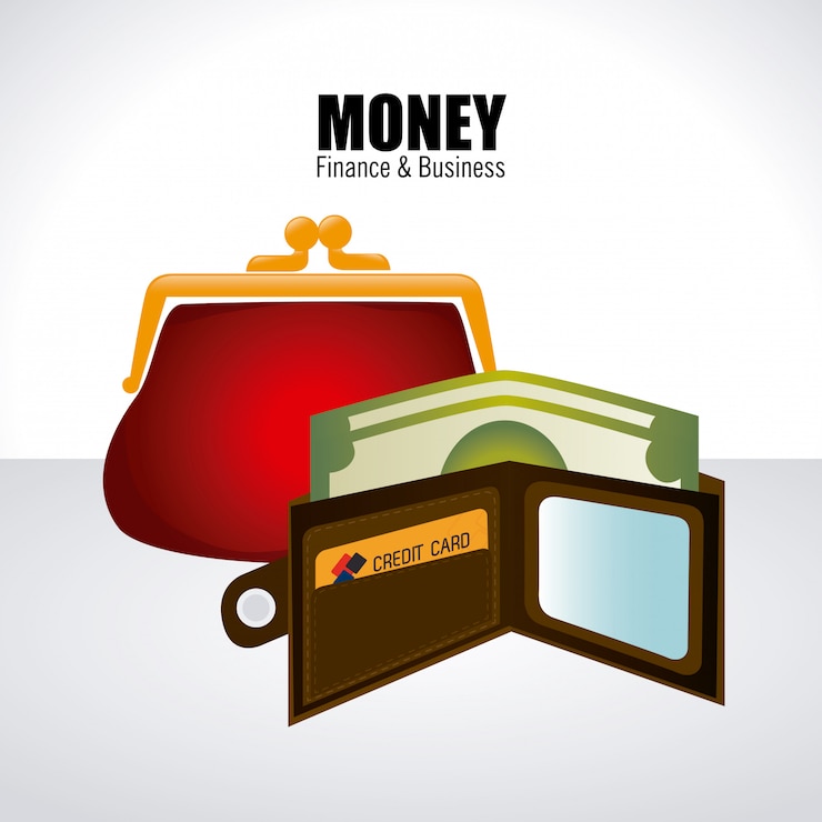 Free Vector money over white