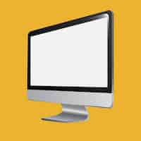 Free vector monitor computer illustration